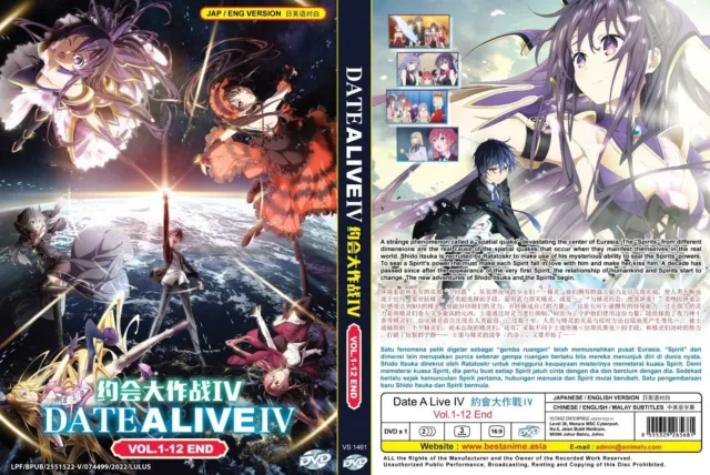 ANIME DVD Date A Live Season 1-4 (1-46End+2 OVA+Movie) ENGLISH DUBBED