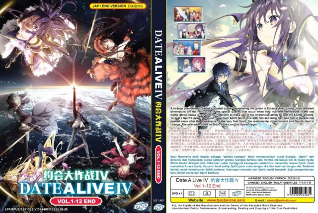 ANIME DVD~ENGLISH DUBBED~Date A Live Season 1-4(1-46End+2 OVA+3 Movie)FREE  GIFT