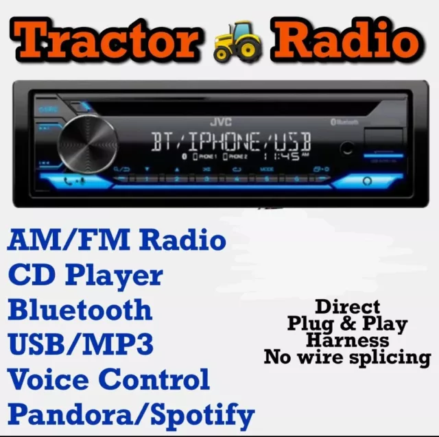 Plug & Play LS Tractor Radio Bluetooth, USB, CD Player, Voice, Direct Connect