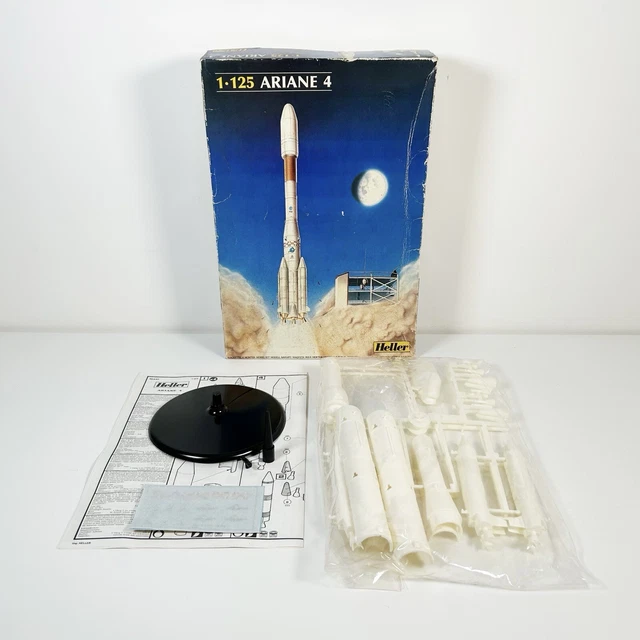 VINTAGE ARIANE 4 Space Rocket Modellbausatz HELLER Maßstab 1:125 - NEU ...