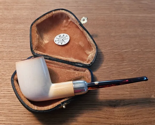 schöne Meerschaumpfeife von ALTINAY, mit Originaletui