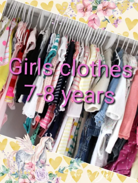 Girls Clothes Make Your Own Bundle Job Lot Size 7-8 years Dress Jeans Leggings