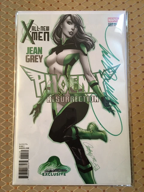 Phoenix Resurrection #1 SIGNED J. Scott Campbell EXCLUSIVE Variant F NM w/COA
