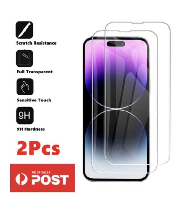2x Tempered Glass Screen Protector For iPhone  15 14 13 12 11 Pro XS Max XR 7 8