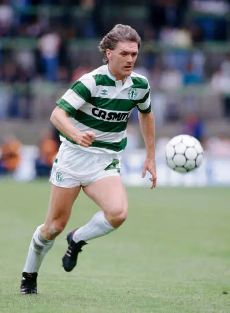 Roy Aitken of Celtic in action, circa 1988. - Old Photo