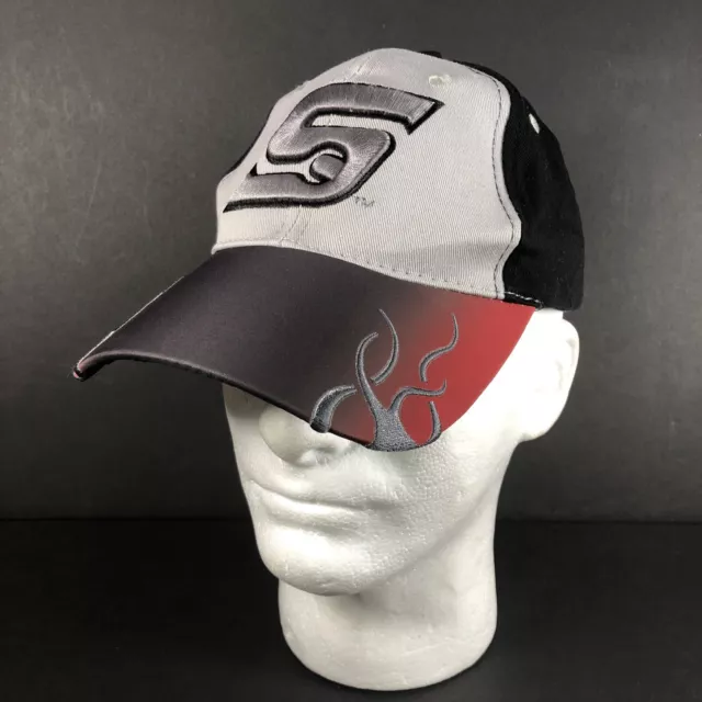 Snap On Tools S Logo Flame Brim Mens Hat Adjustable Strap Back Baseball Cap