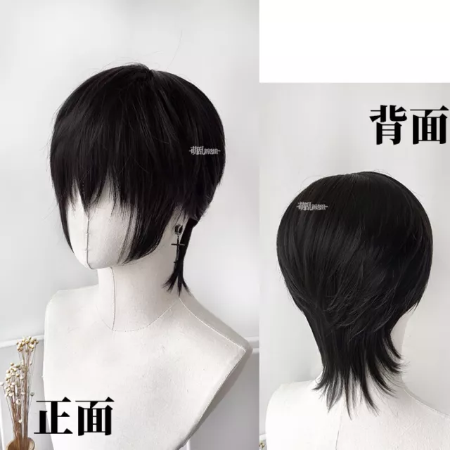 Harajuku Cosplay Kakkoii Fluffy Fashion Men Wigs Short Hair Hairpiece Boys Daily