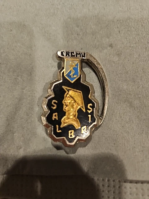 Insigne / Badge Blason Valence JS Ranchot Paris - Vintage Avec Usures