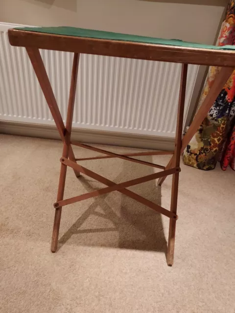 Vintage Card Table With Folding Legs