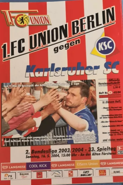 2003/04 2.Bundesliga 1.FC Union Berlin - Karlsruher SC