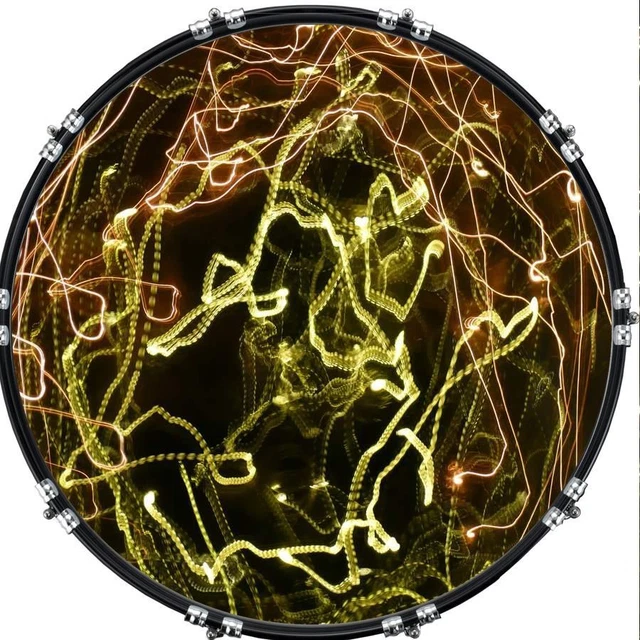 20& CUSTOM BASS Kick Drum Front Head Skin Graphical Artistic 15 74.94