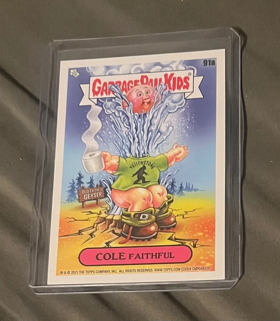 2021 Topps Garbage Pail Kids Go On Vacation Cole Faithful 91a GPK sticker