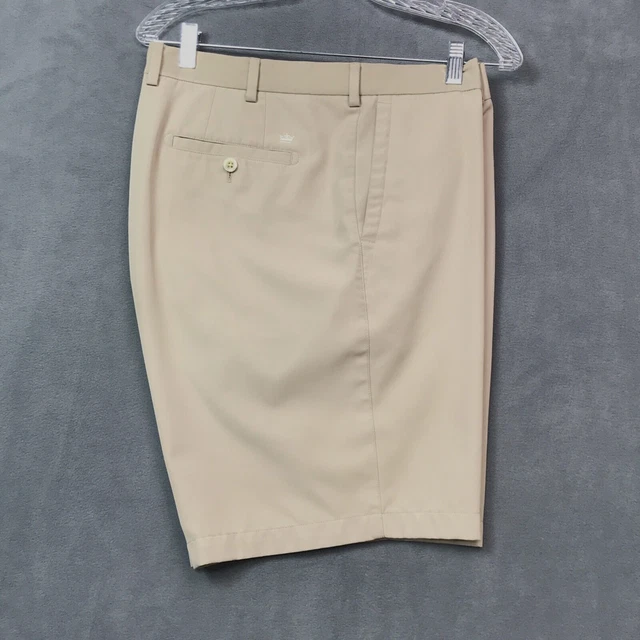Peter Millar Mens Shorts 40 x 9 Golf Performance Chino Stretch Beige Faded