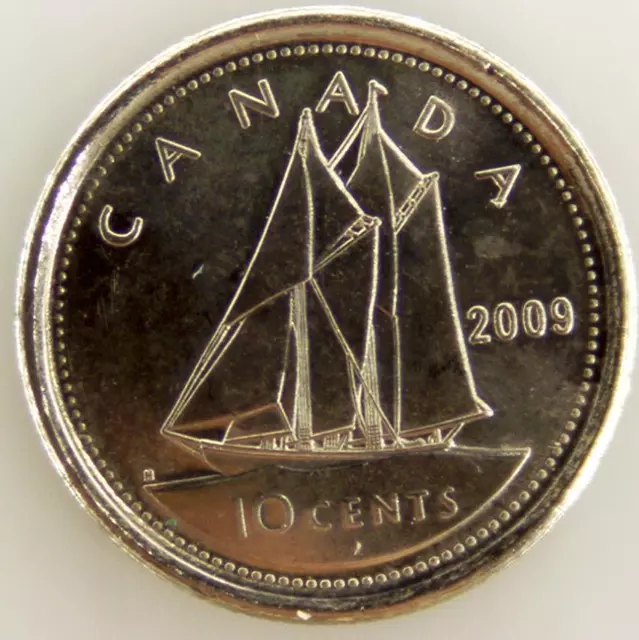 10 Cents - Cuivre-Nickel - TTB - 2009 - Canada - Pièce de monnaie [FR]