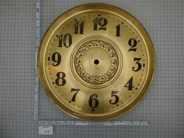 Big Brass Dial For A German Kieninger Grandfather Clock 11 1/16" Or 28,1 Cm Wide