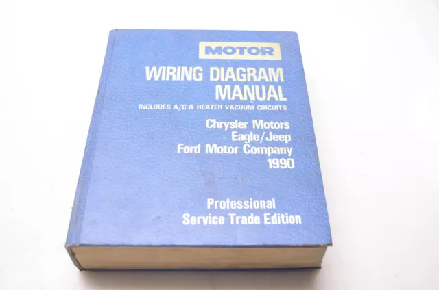 Motor 0-87851-729-4, 21190 Wiring Diagram Manual Chrysler Eagle/Jeep Ford 1990