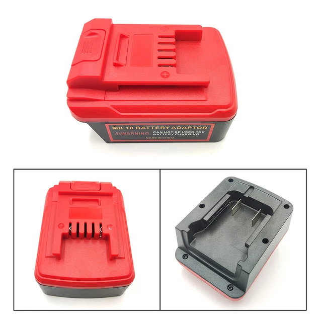 ADAPTER FOR MILWAUKEE M18 Battery Convert to Einhell Power XChange 18V