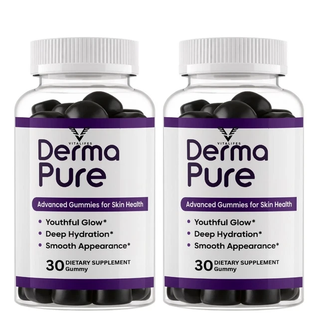 (2 PACK) DERMA Pure Skin Gummy, Derma Pure Skin 30 Gummies £19.96 ...