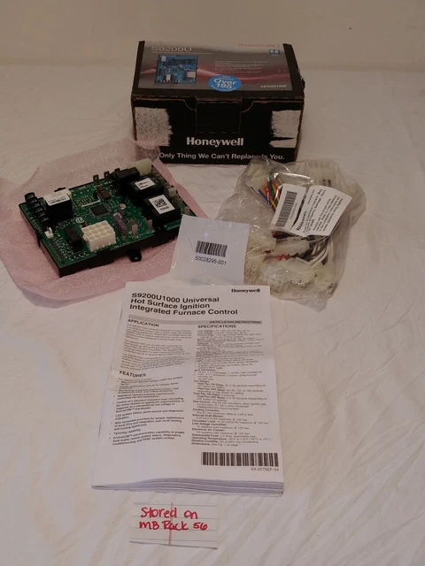 Honeywell S9200U1000 Universal Furnace Control Hot Surface Ignition Integrated