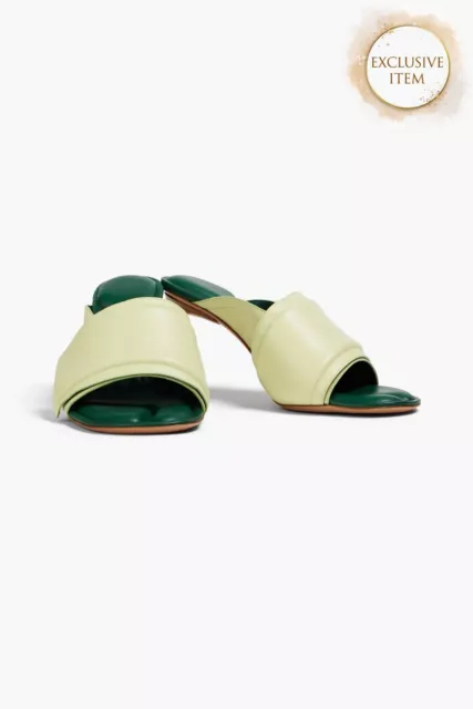 RRP€545 JACQUEMUS Leather Mule Sandals US9 UK6 EU39 Padded Made in Italy