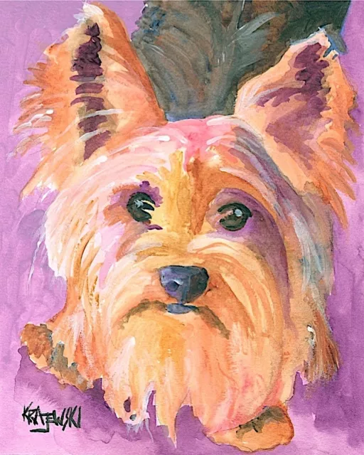 Yorkshire Terrier Art Print from Painting | Yorkie Gifts, Mom, Dad, 8x10