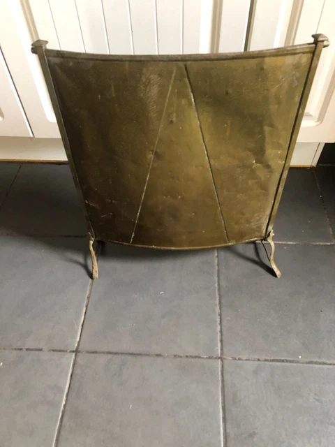 Schermo antincendio vintage ottone