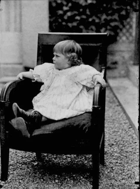 Plaque verre photo ancienne négatif 13x18 cm bébé assis, vintage enfant