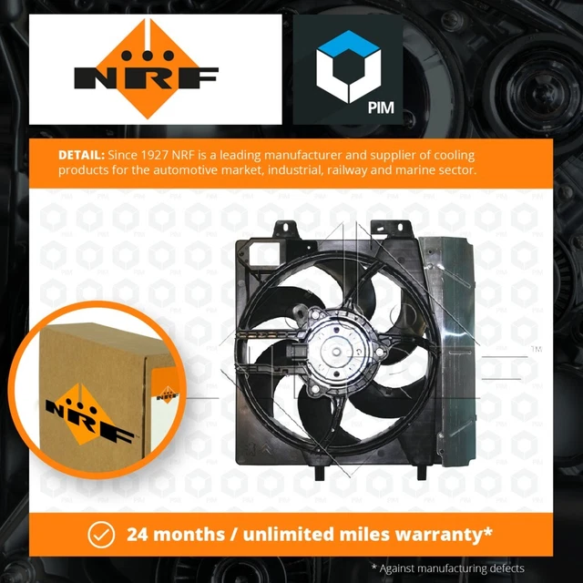 Ventola radiatore adatta a raffreddamento CITROEN DS3 THP, VTi da 09 a 15 8 HP(DV4C) senza prezzo di riserva 1253h6 nuova