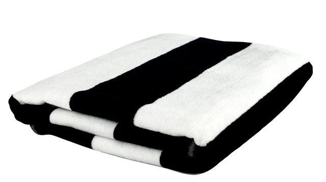 Cabana Stripe Beach Towels 100% Turkish Cotton Velour XL Extra Large Oversized