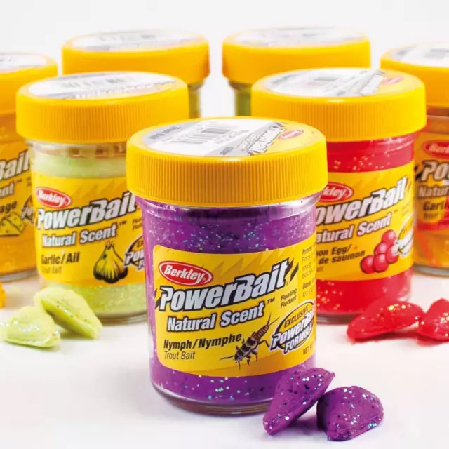 83,80/kg | Berkley Powerbait Natural Scent Trout Bait Glitter - versch. Sorten F