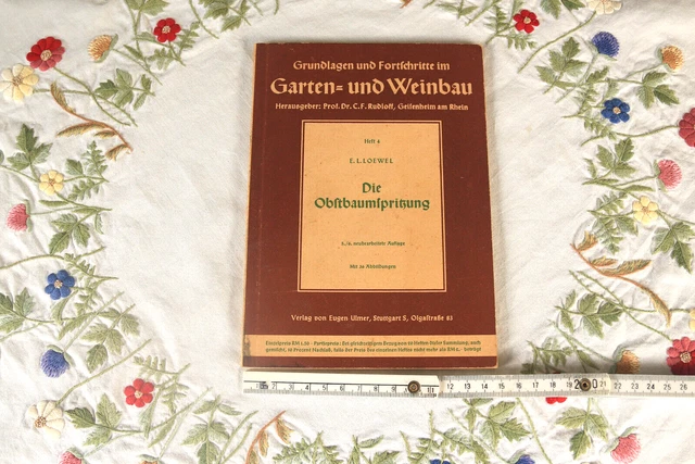 1943 Obstbau Landwirtschaft alt Buch Pflanzen anbau Natur Garten Nachlaß antik x