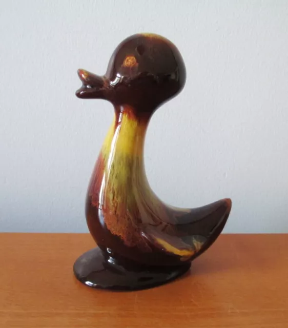 Blue Mountain Pottery Duck Harvest Gold Yellow Brown Drip 5 1/2" BMP Canada