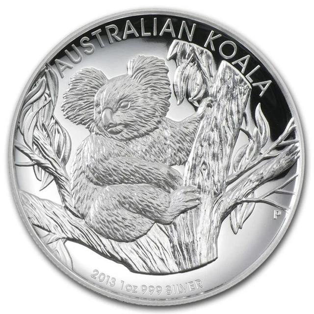 2013 1 oz Australia Silver Koala Proof Coin High Relief (Box)