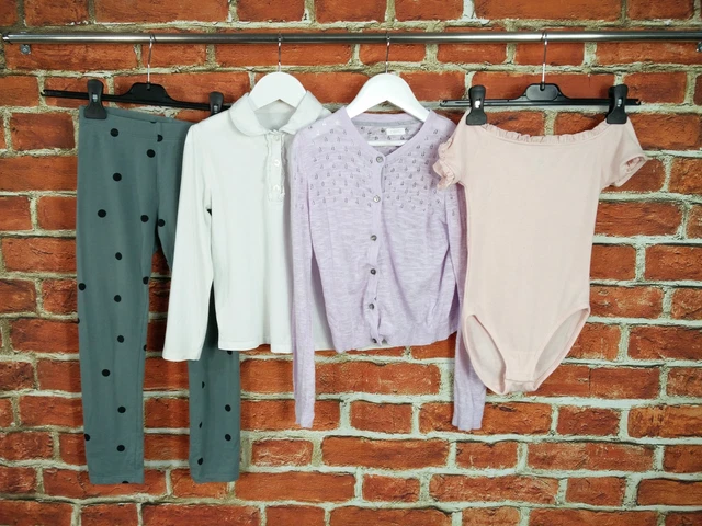 Girl Bundle Age 7-8 Years H&M Next George R Island Leggings Tee Top School 128Cm