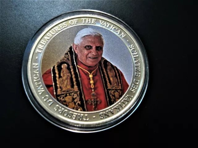 Medaille  Vatikan  "Papst Benedikt XVI."  in Münzkapsel