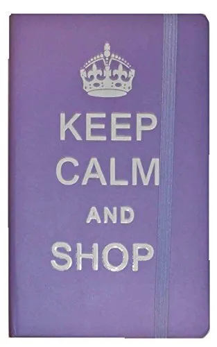Elastic A6 Notebook Keep Calm & Shop NEW