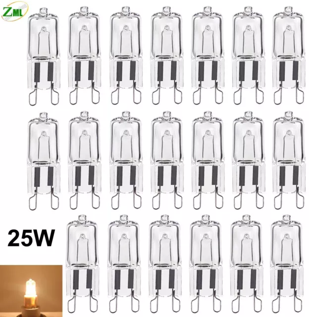 20pcs G9 Halogen bulbs 25W ECO Warm Whtie filament lamp Replace Capsule LED Bulb