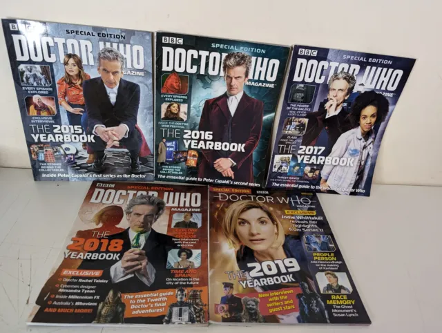 5x Doctor Who Magazine Special Edition The 2015-2019 Yearbook, Bundle Lot 🚀