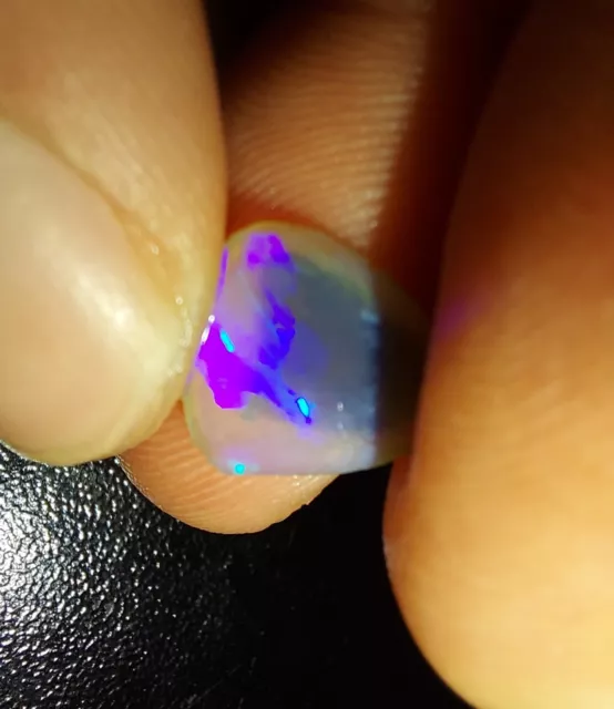 1.37 ct Solid Rough Crystal Opal Hunter Blue Lightning Ridge High Grade Vivid
