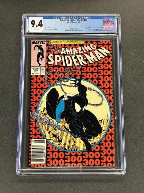 Amazing Spiderman #300 CGC 9.4 White Pages Newsstand 1st Venom