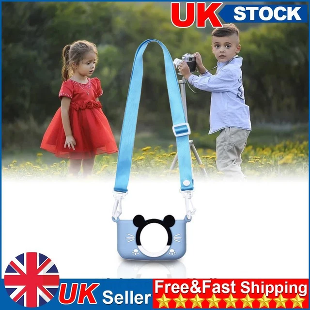 Portable Mini Cartoon Camera Cover Adjustable Silicone Shell (Blue Rat)