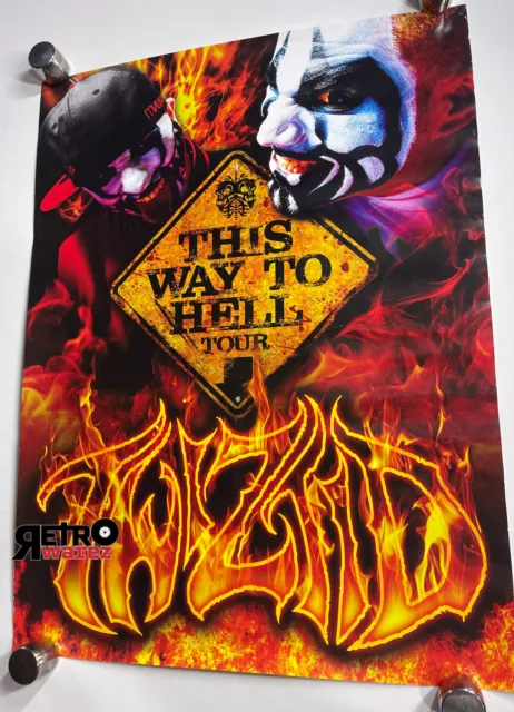 Twiztid - This Way To Hell Tour Poster 18x24” insane clown posse Majik ninja Ent
