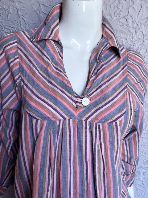 50's 60s 70s Vintage Hippie Boho Beaded Tops Shirt Lot XS-Med