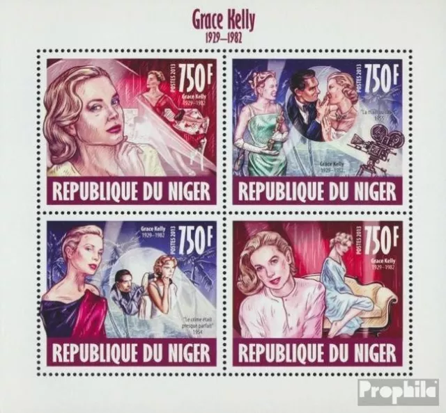 Niger 2491-2494 Sheetlet (complete. issue.) MNH 2013 Grace Kelly