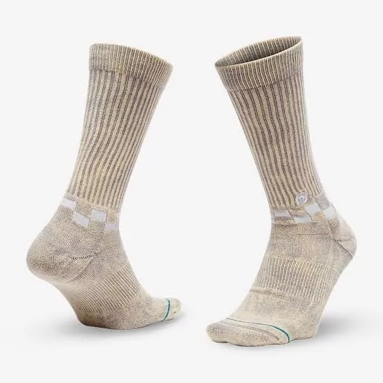 Stance Socks - Checkness Grey  - Mens Size L (9-12) - Bnwt