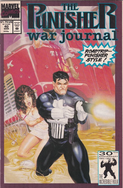 The Punisher: War Journal #40 ,Vol.1(1988-1995)Marvel , High Grade