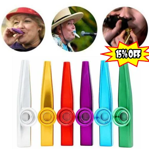 NEW Metal Harmonica Kazoo Mouth Flute Musical Instrument Kid Party Gift