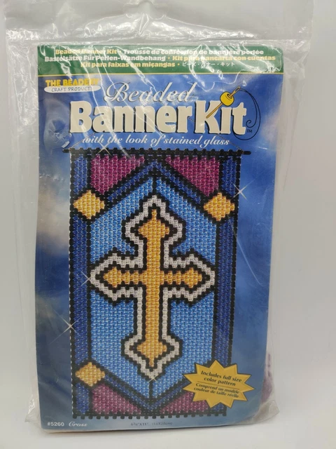 Kit de banderas con cuentas The Beadey cruz colgante de pared #5260 artesanías