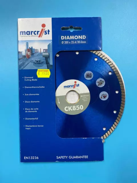 Marcrist CK850 ⌀200 x 30-25 mm Fliesentrennscheibe