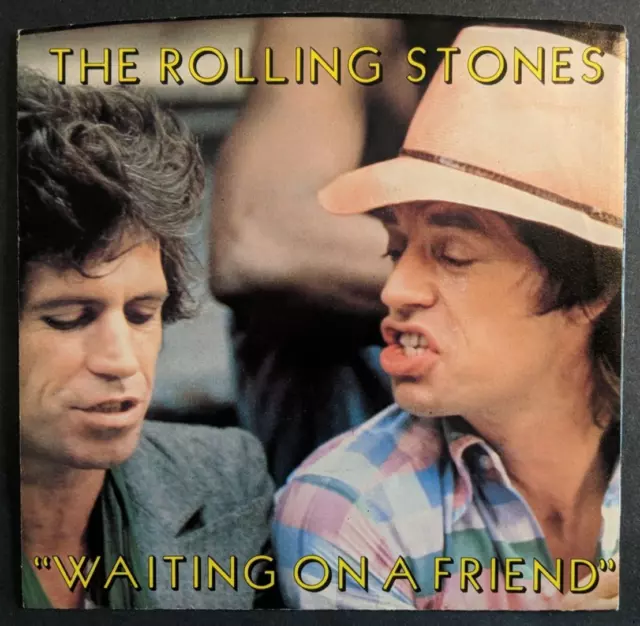 Rolling Stones Tattoo You Waiting On Friend/T&A 45 Single Picture Sleeve Jagger